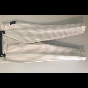 Women’s Lauren Ivory Linen Pinstripe Pant